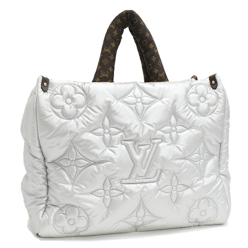 Louis Vuitton LV Pillow Onthego Tote Bag Shoulder Monogram Silver